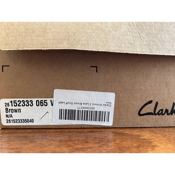 Clarks Orinoco 2 Lace Zip Leather Boots Womens Brown Snuff Leather NEW 6.5 W - Picture 5 of 8